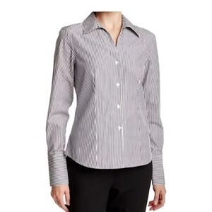 Calvin Klein Elegant Striped Women's Button Down Shirt